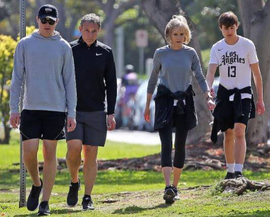 Mimi Iger's son, Bob Iger, with his wife and sons.